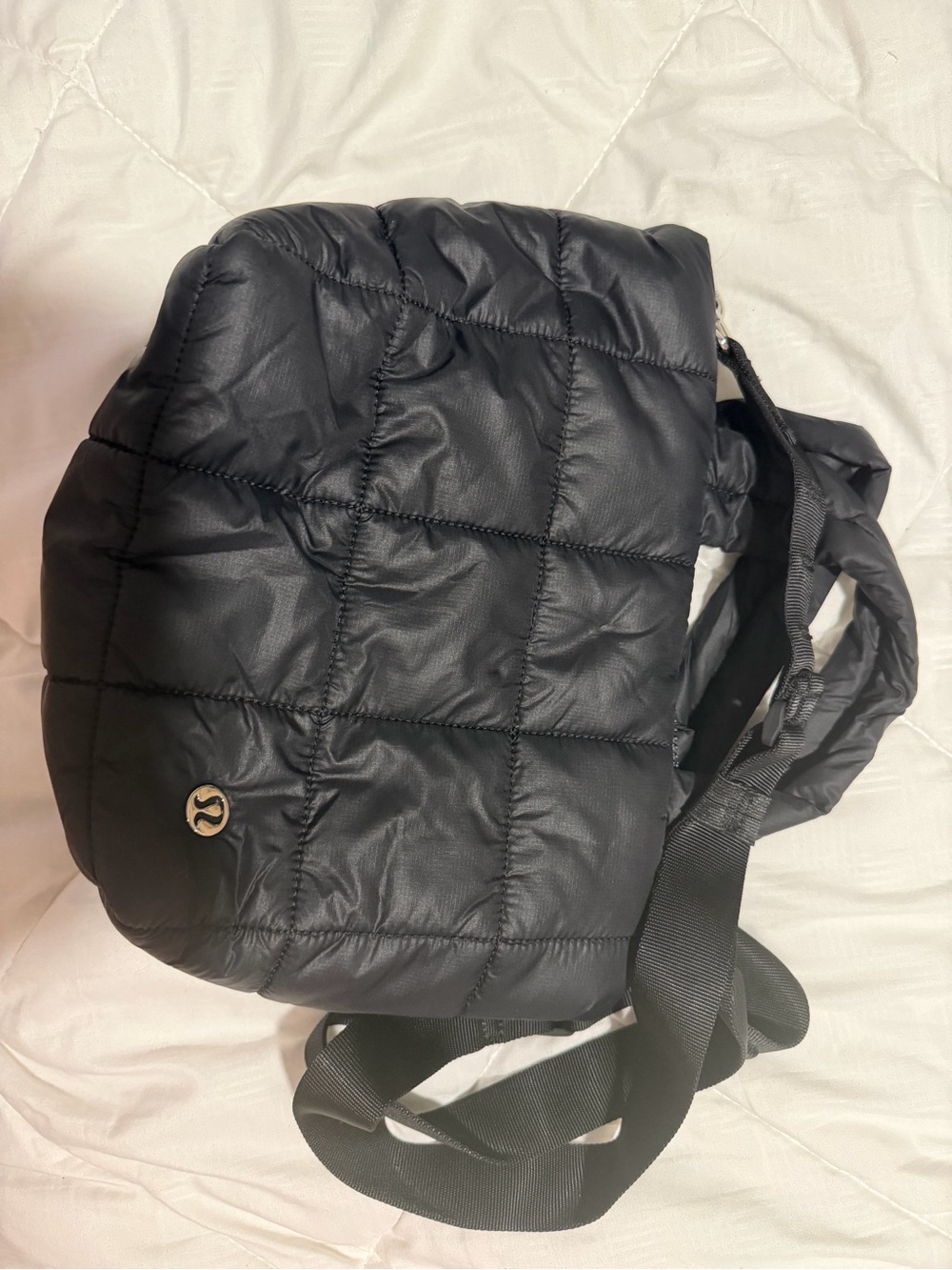 lululemon athletica Black Quilted Crossbody Bag